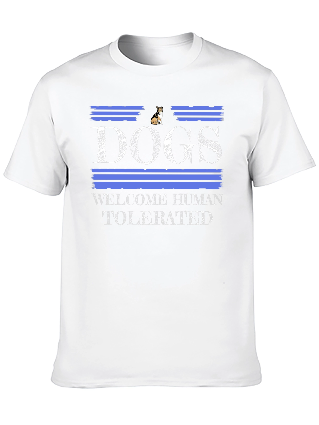 Black Dogs Welcome Humans Tolerated T-Shirt view 10