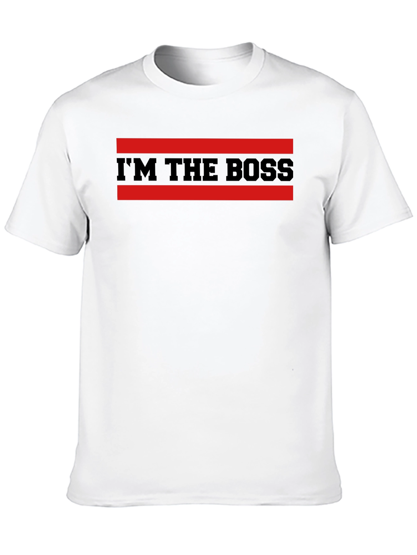 Black I'm The Boss Graphic T-Shirt - Bold Statement Tee view 10