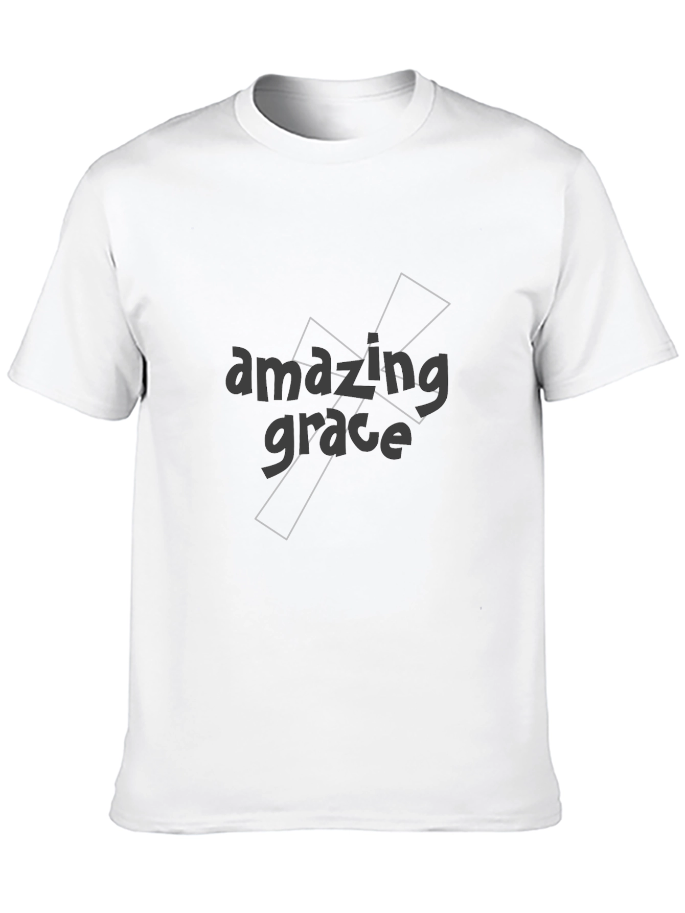 Black Amazing Grace Graphic Tee - Soft Black Cotton view 10