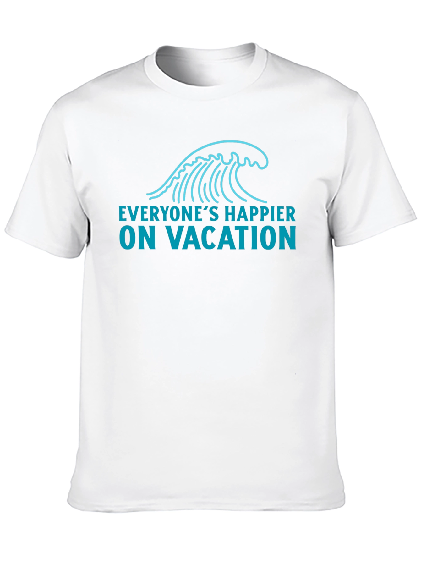 Black Vacation Wave Graphic Tee - Relaxed Fit view 10