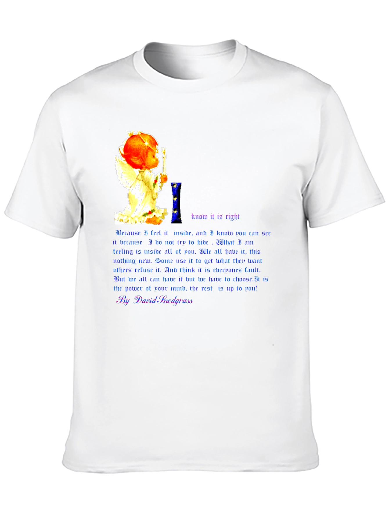 Black Angelic Inspiration T-Shirt view 10