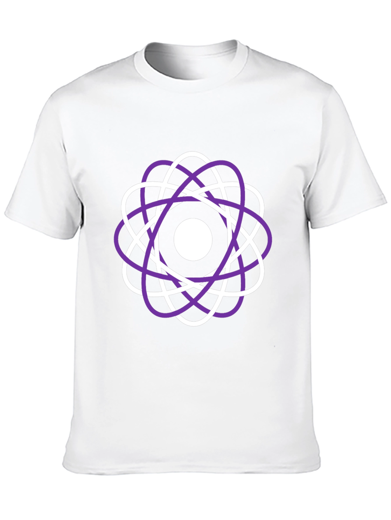 Black Atomic Orbit T-Shirt - Cool Graphic Tee view 10