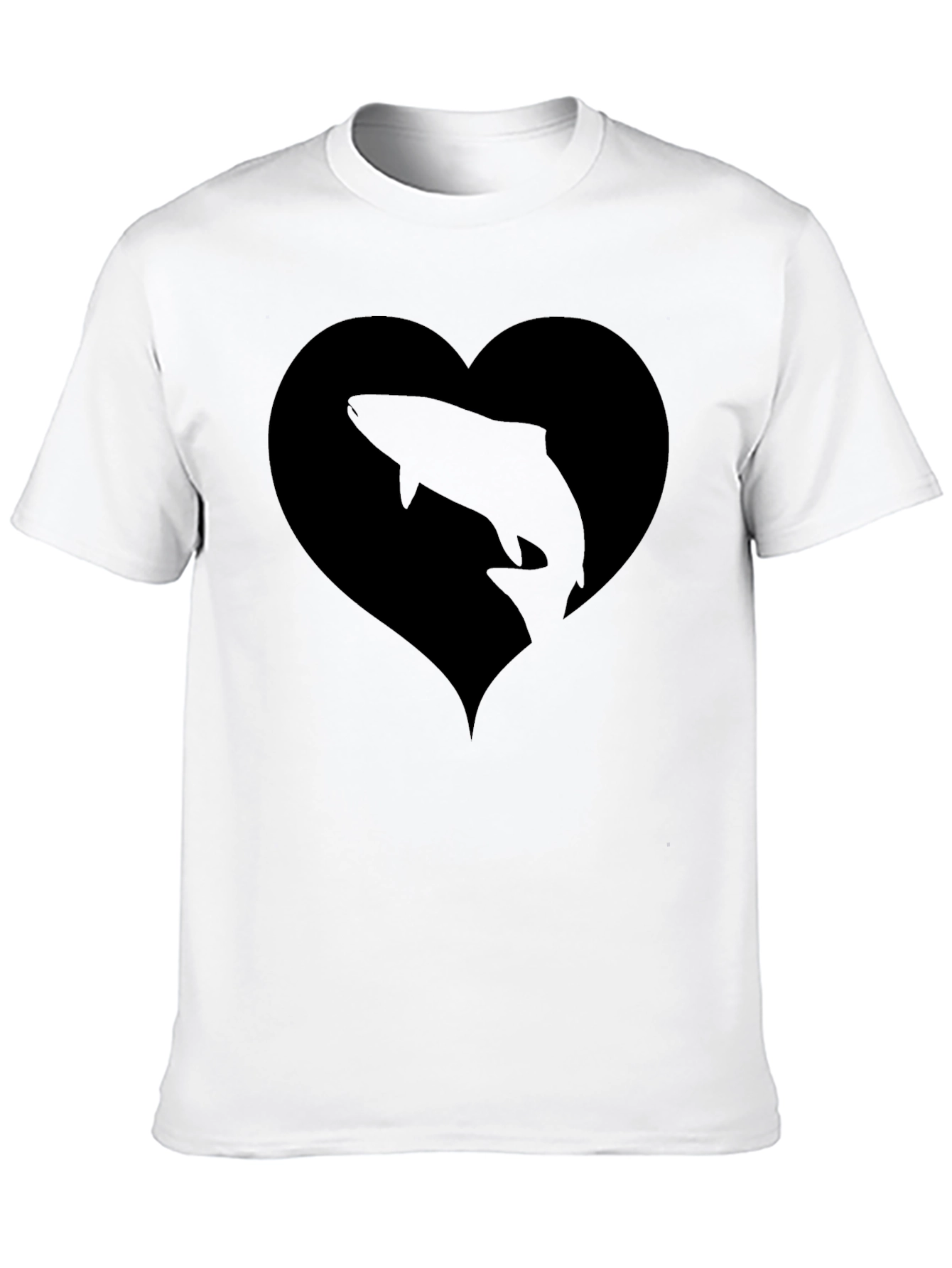 Black Fish Heart T-Shirt - 10