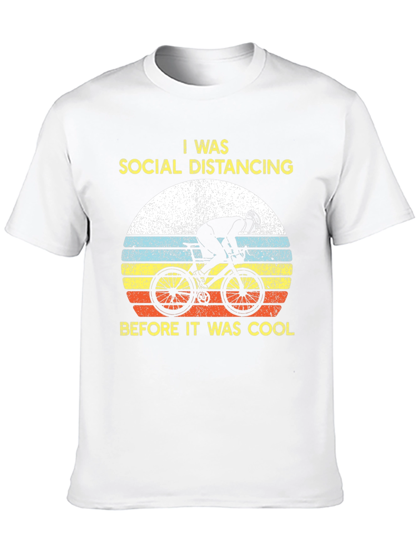 Black Social Distancing Biker T-Shirt view 10