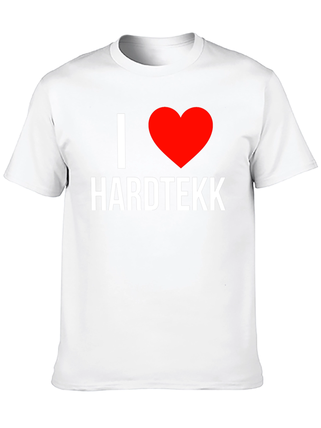 Black I Heart Hardtekk Black T-Shirt - Music Lover Tee view 10
