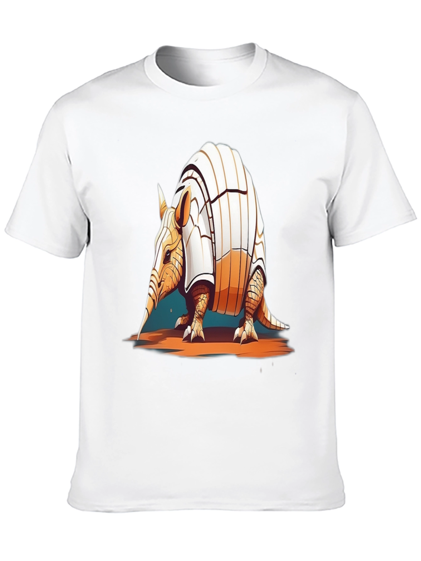 Black Armadillo Graphic T-Shirt - Cool Animal Tee view 10