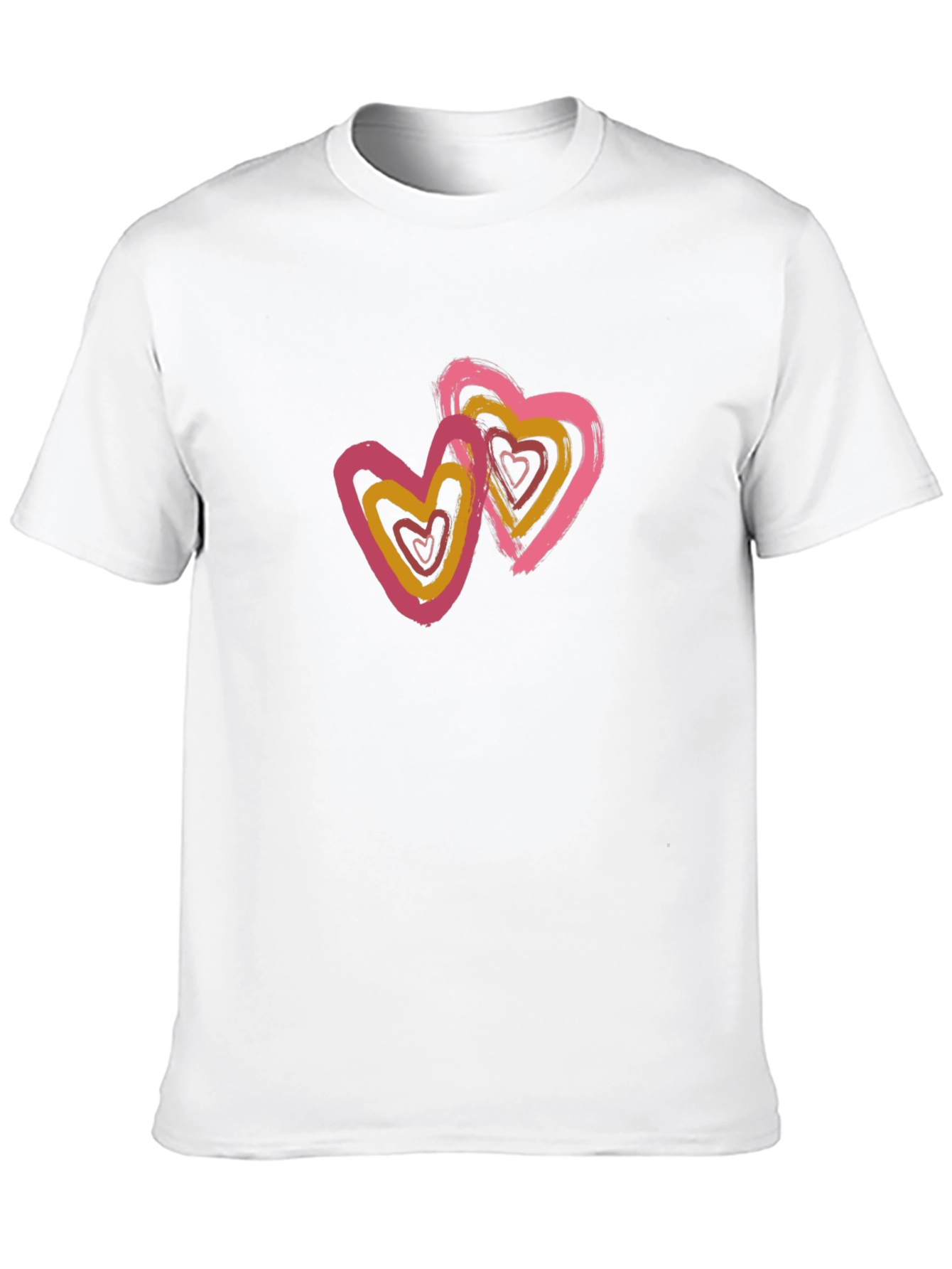 Black Black T-Shirt with Heart Graphic view 10