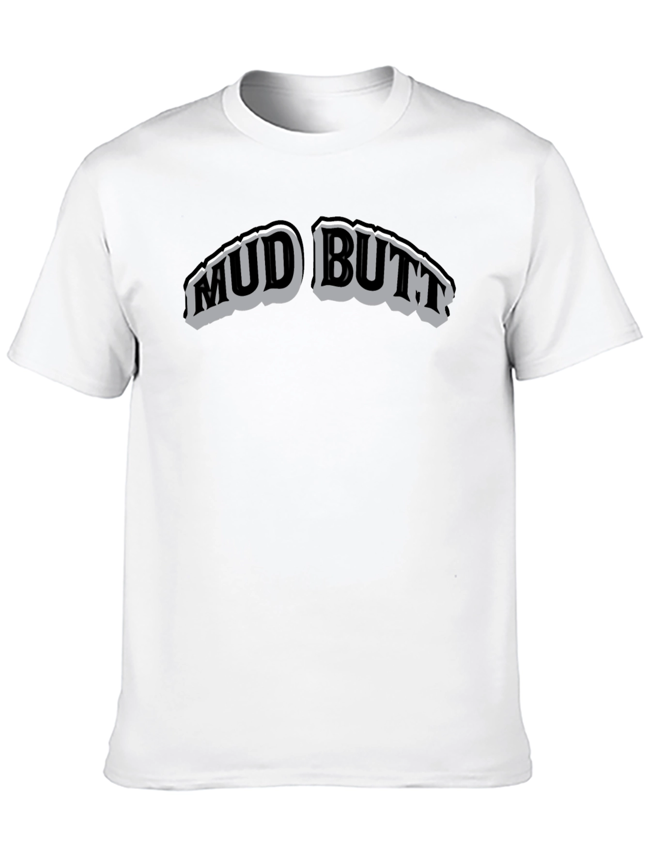 Black Mud Butt Graphic T-Shirt - Crew Neck view 10