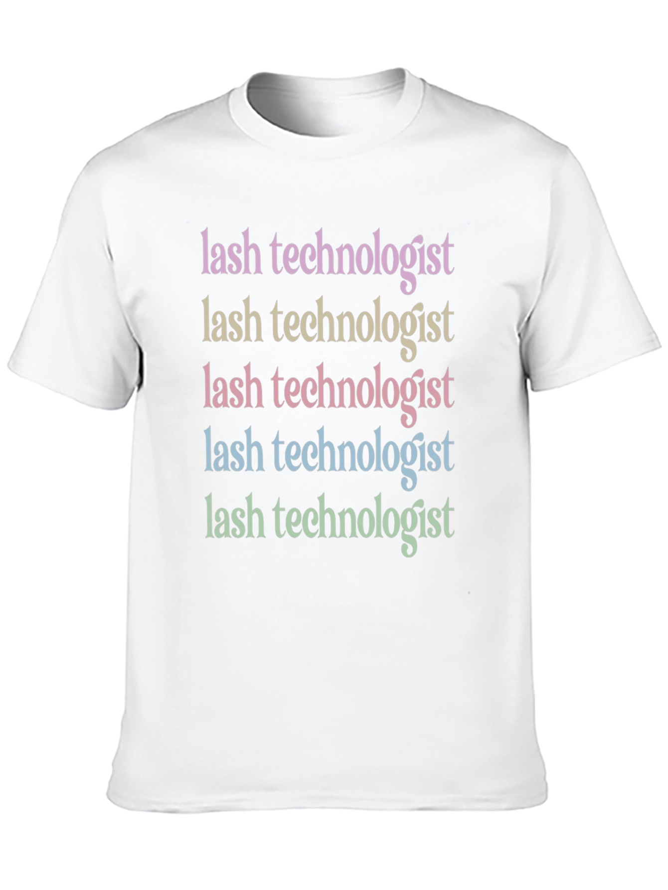 Black Lash Technologist Colorful T-Shirt view 10