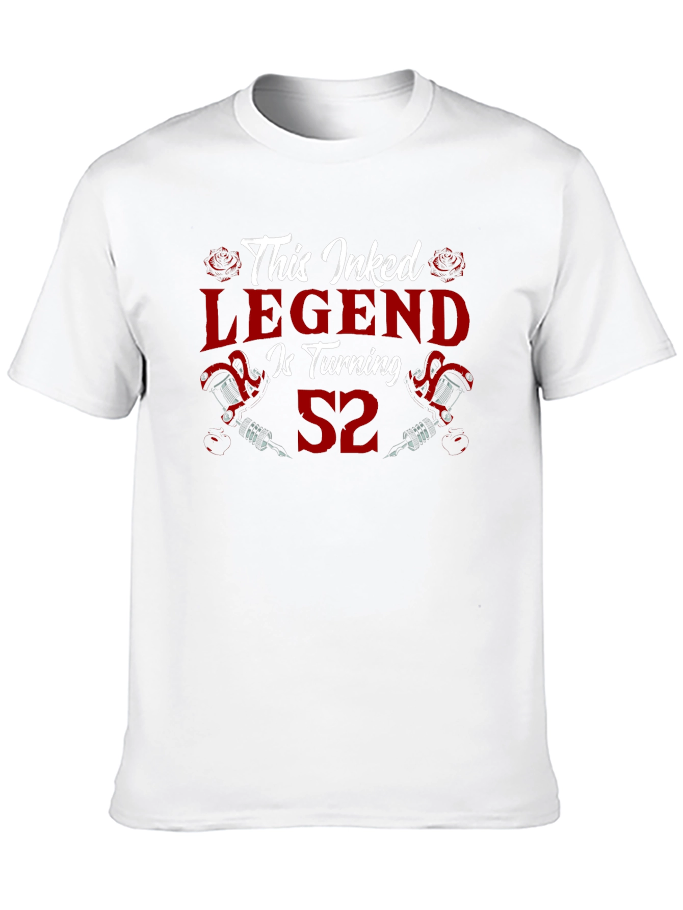 Black Inked Legend 52nd Birthday Black T-Shirt view 10