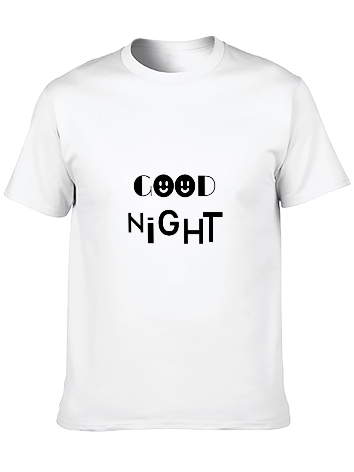 Black Good Night Black T-Shirt - Soft Cotton Blend, Stylish Design view 10