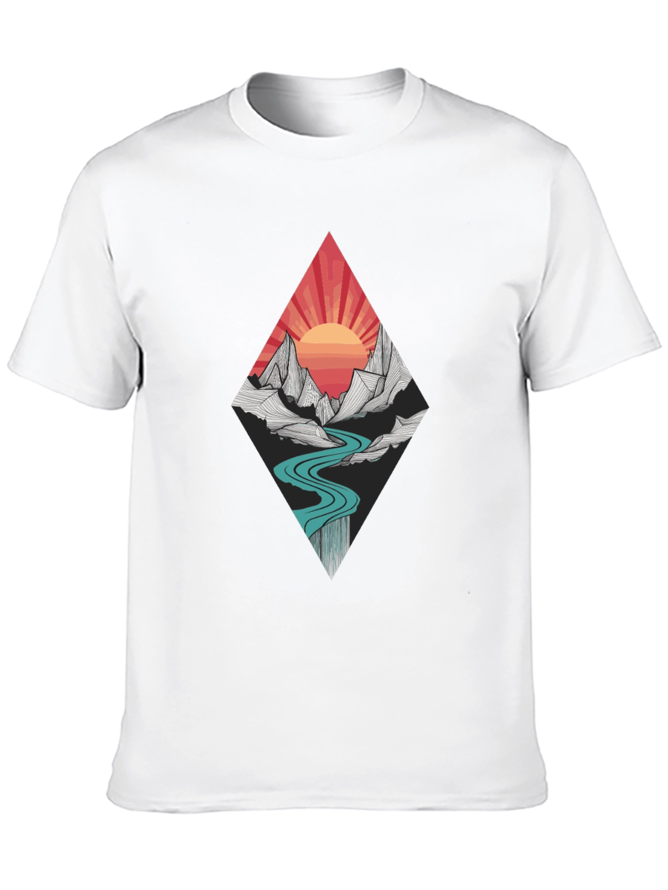Black Mountain Sunset Graphic Tee - Black view 10