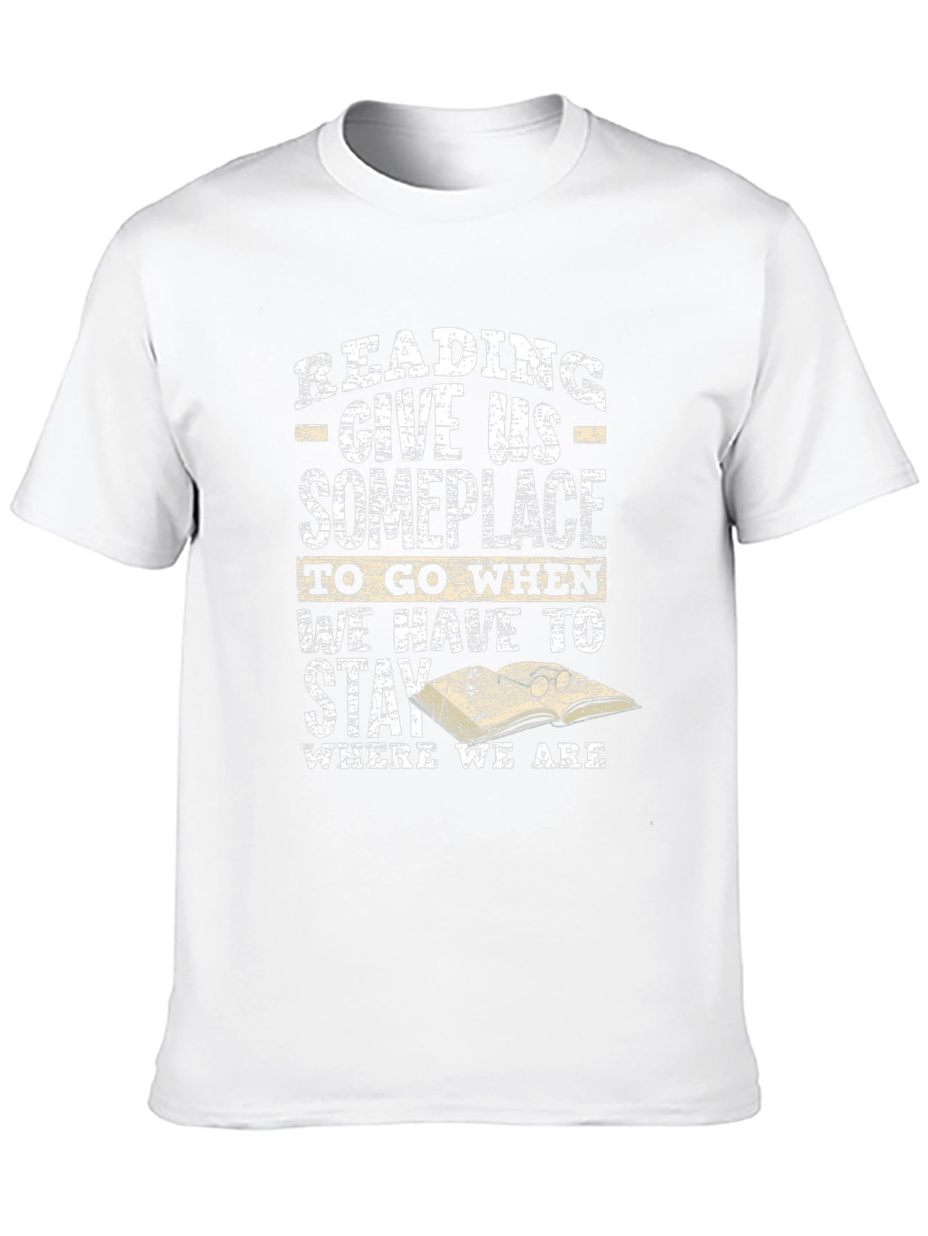 Black Reading T-Shirt: Give Us Someplace to Go view 10