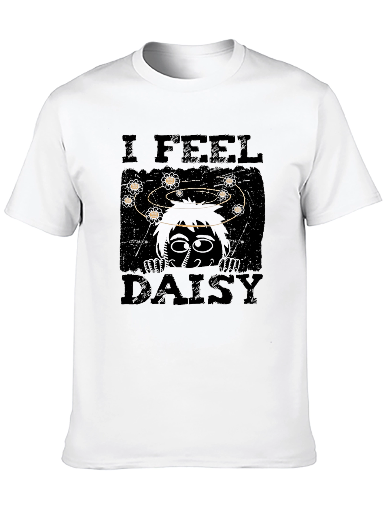 Black I Feel Daisy Graphic T-Shirt - Black view 10