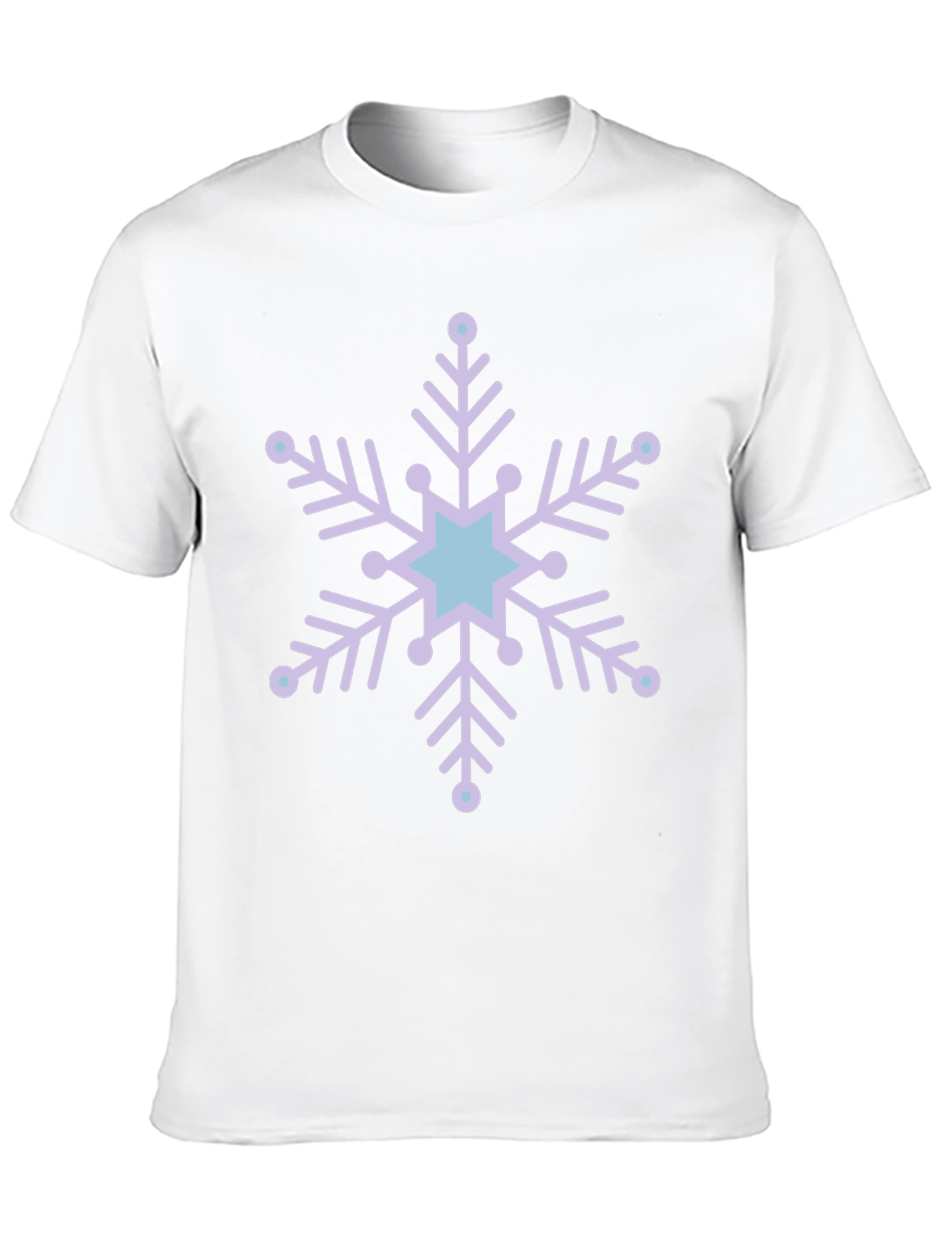 Black Snowflake Graphic Tee - Winter Holiday Style view 10