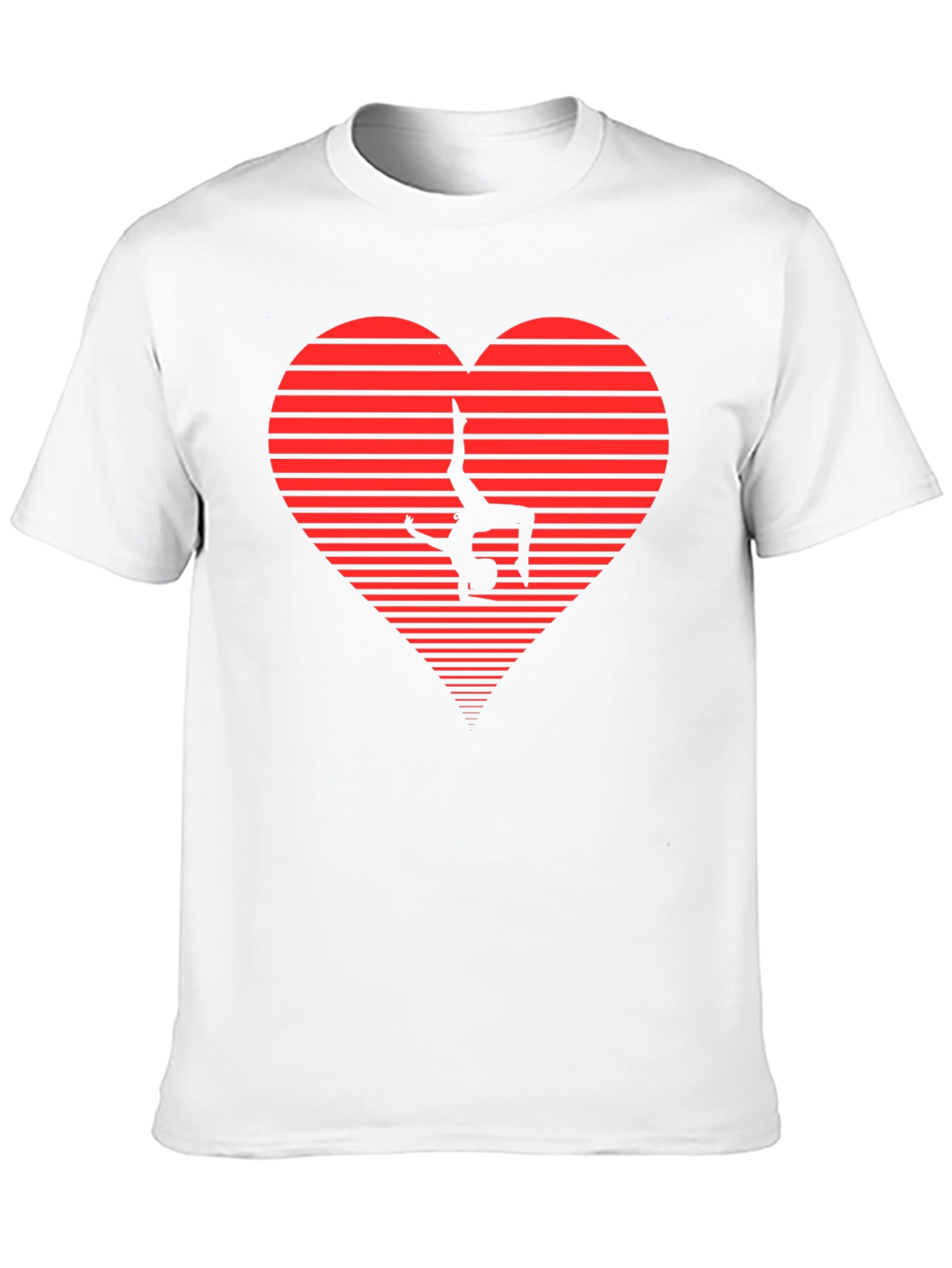 Black Gymnast Heart Graphic Tee - Black view 10