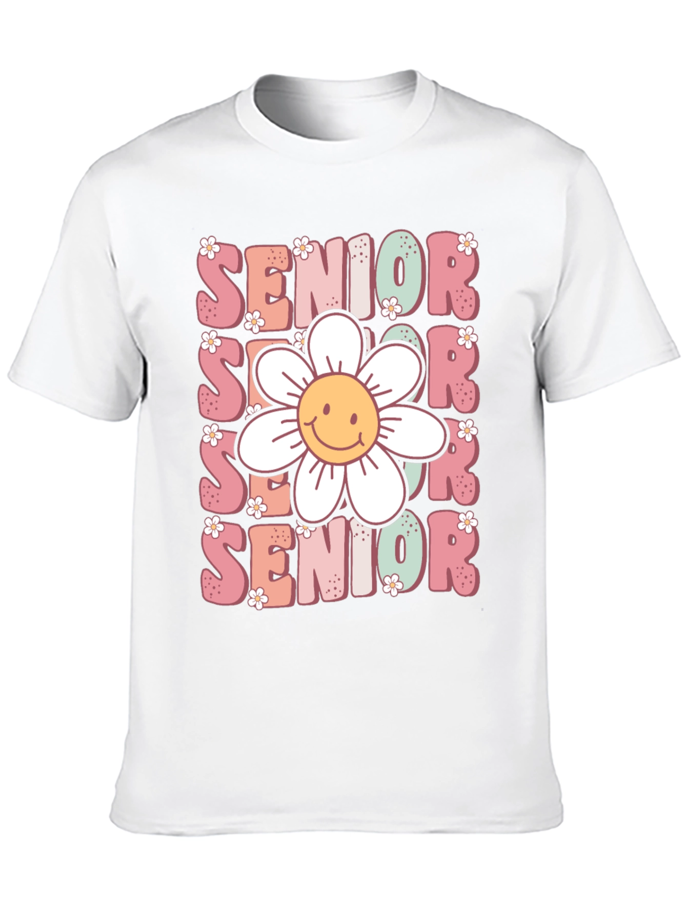 Black Senior Flower Graphic Tee view 10