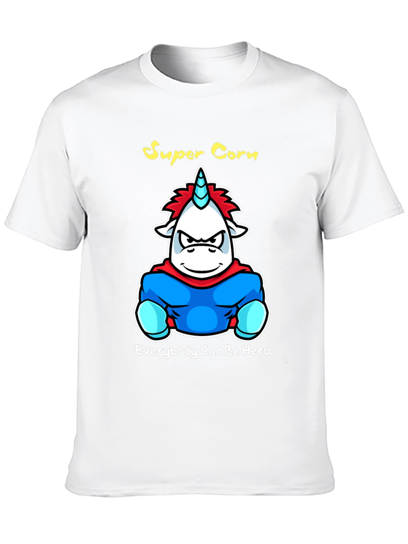 Black Super Corn Hero Graphic T-Shirt - Black view 10