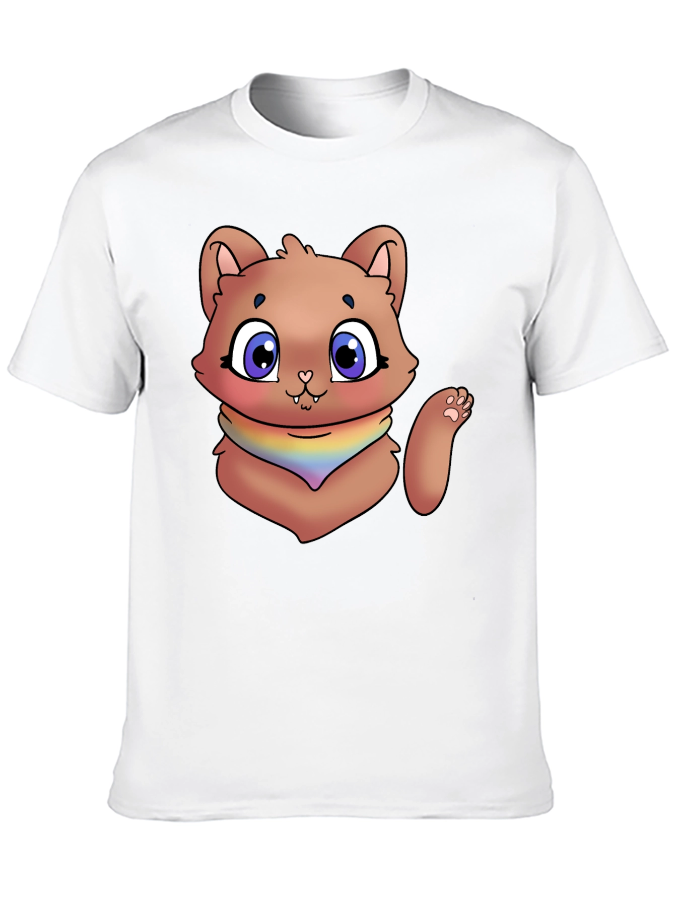 Black Cartoon Cat T-Shirt view 10