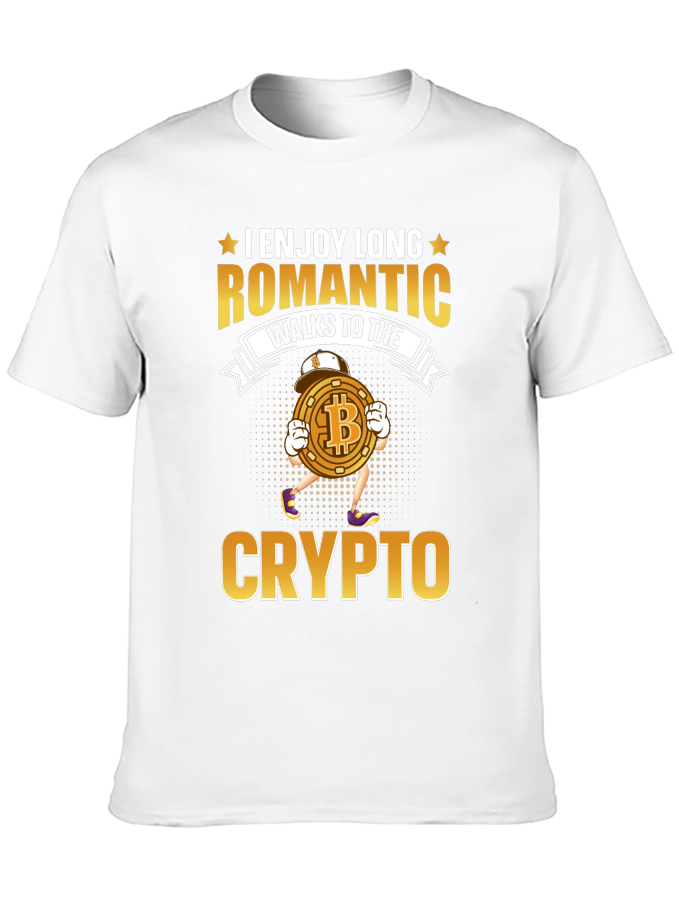 Crypto Romantic Walks T-Shirt - Bitcoin Design - 10