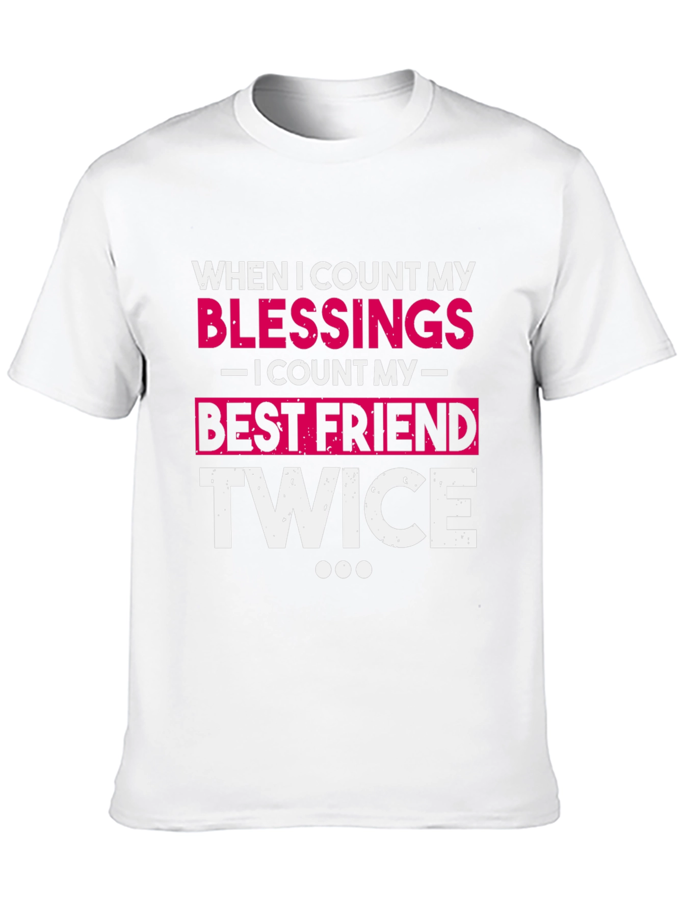 Black Blessings Best Friend T-Shirt - Soft Cotton Crew Neck Tee view 10