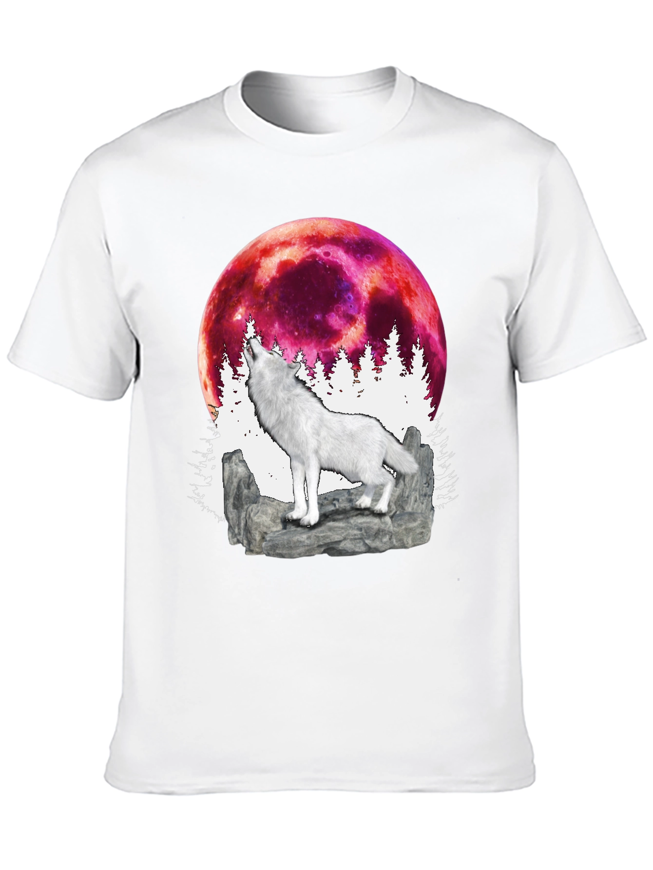 Black Wolf Moon Graphic T-Shirt view 10