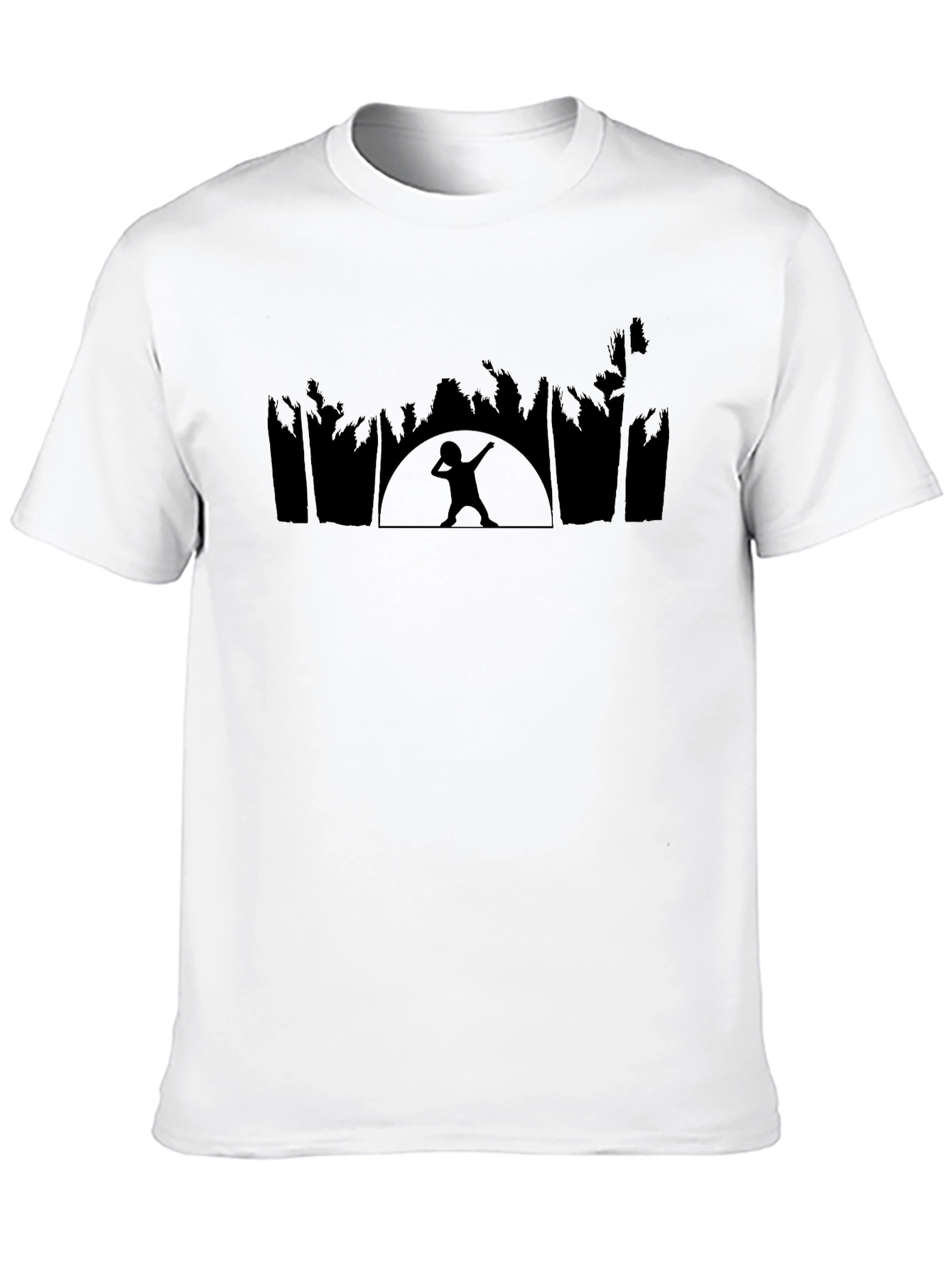 Black Black Dab Silhouette Graphic Tee view 10