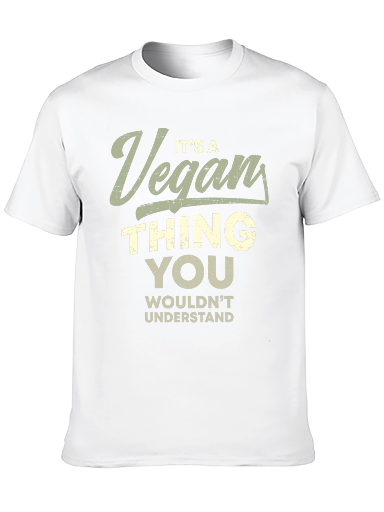 Black It's a Vegan Thing T-Shirt view 10