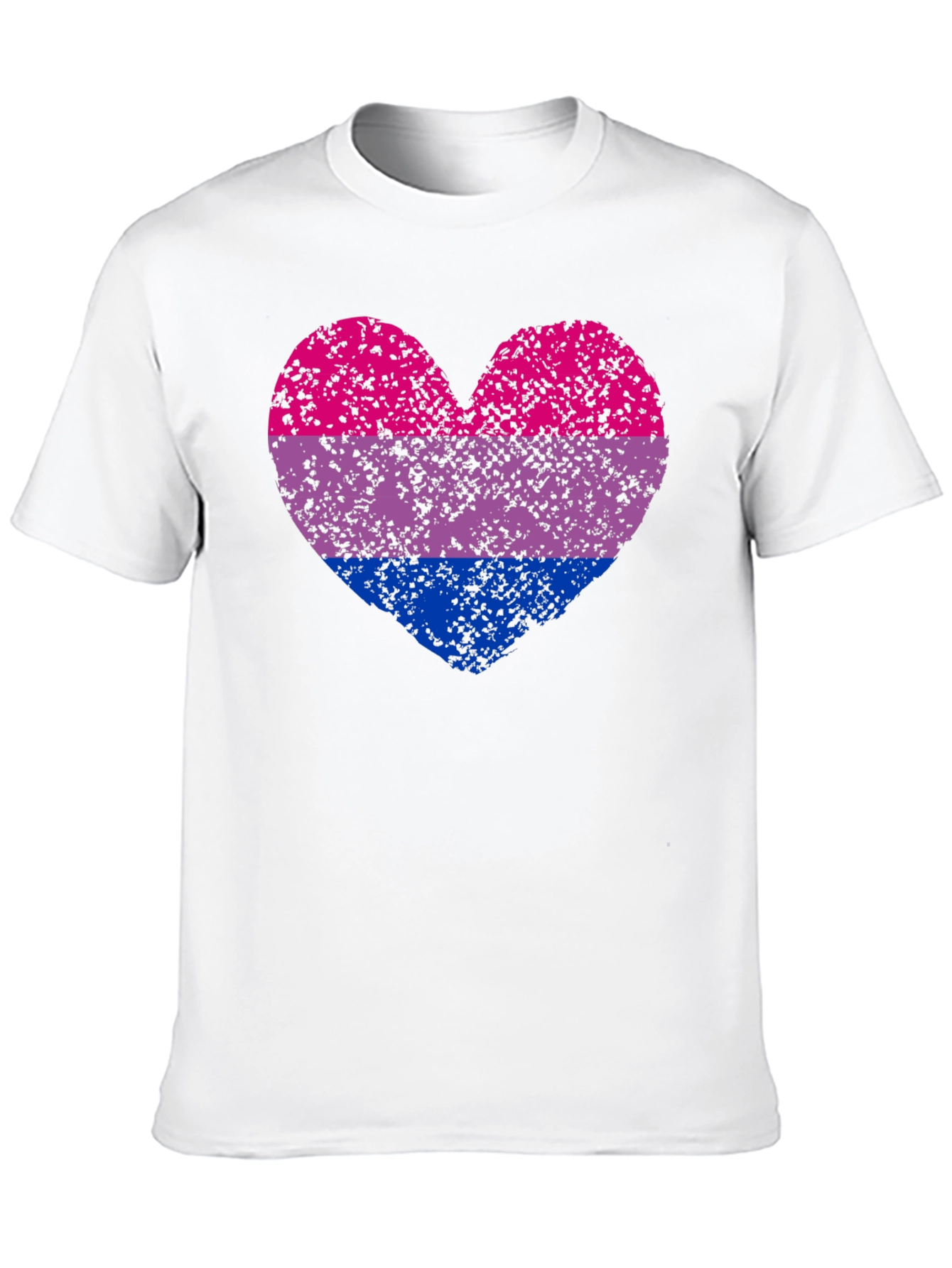 Bi Pride Heart Graphic T-Shirt - 10
