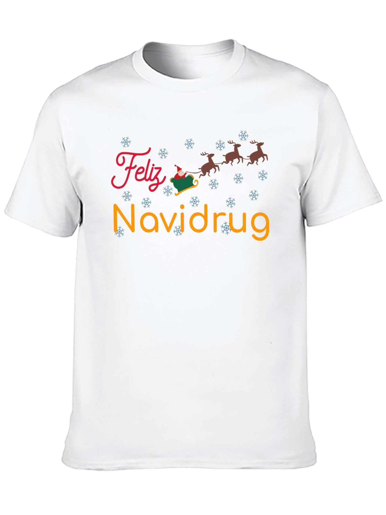 Black Feliz Navidrug Christmas T-Shirt view 10