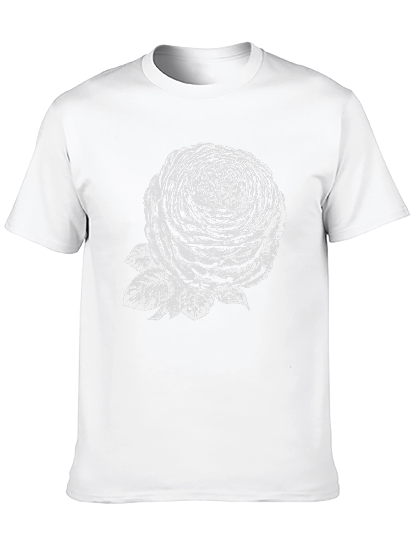 Black Black Rose Graphic T-Shirt for Men view 10