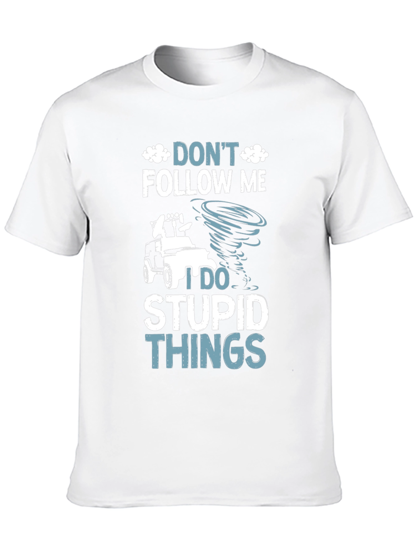 Black Funny Graphic Tee - Don't Follow Me view 10