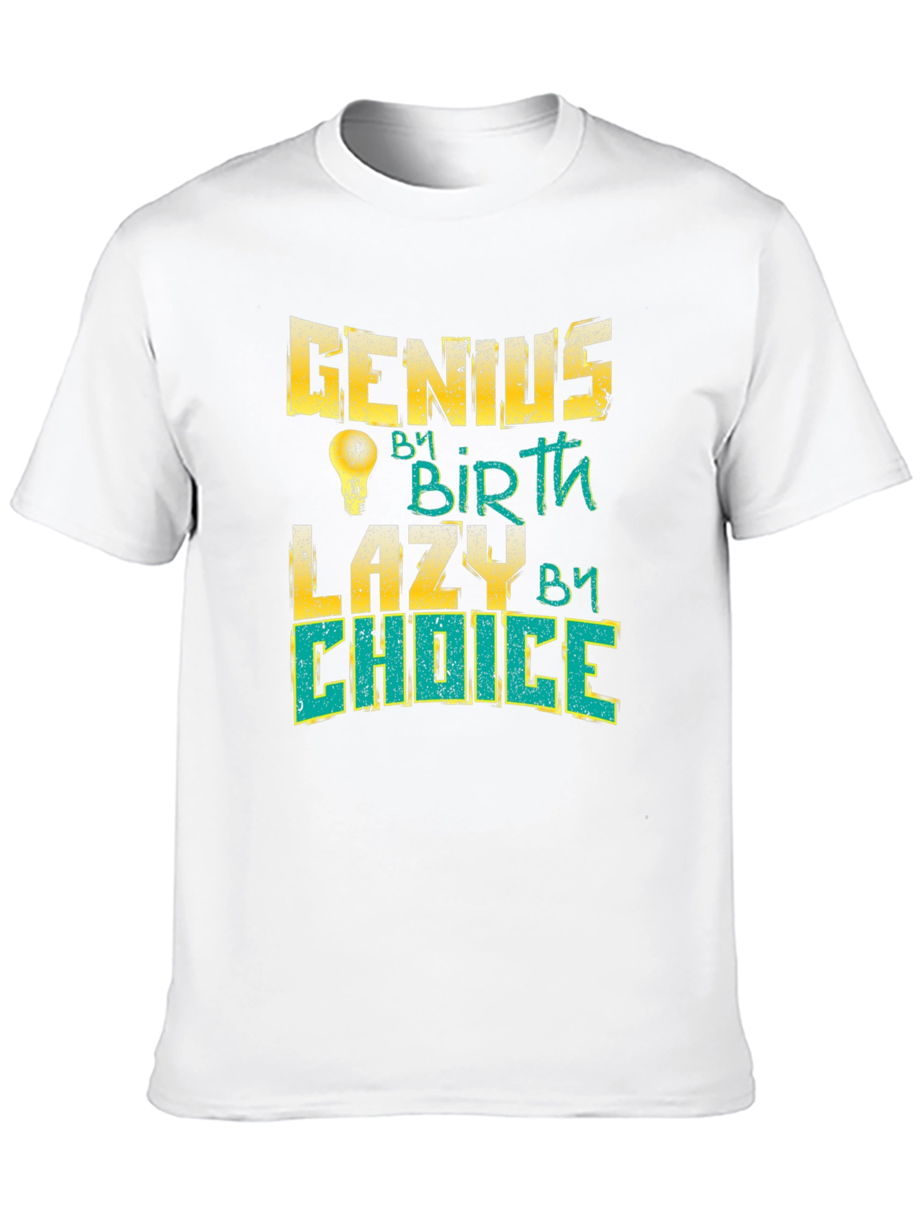 Black Genius By Birth Lazy By Choice Black T-Shirt view 10