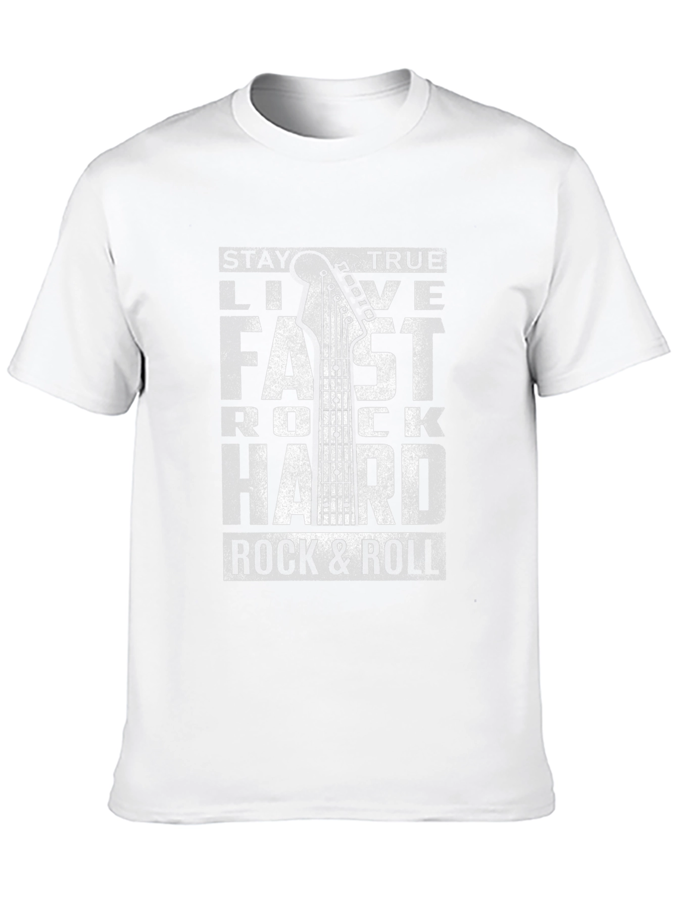 Black Rock & Roll Guitar T-Shirt - Live Fast, Rock Hard view 10