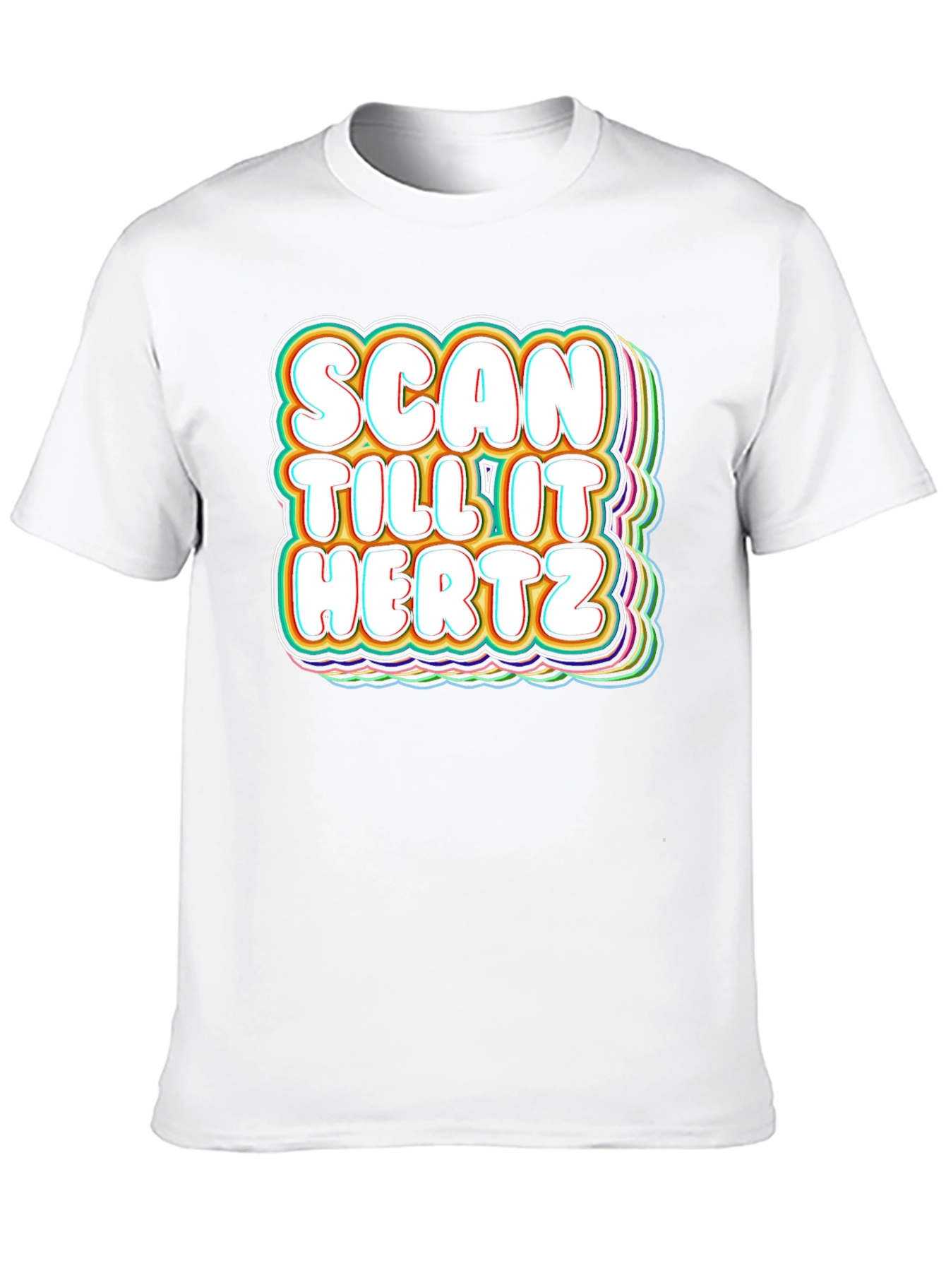 Black Scan Till It Hertz T-Shirt Funny Groovy Graphic Tee view 10
