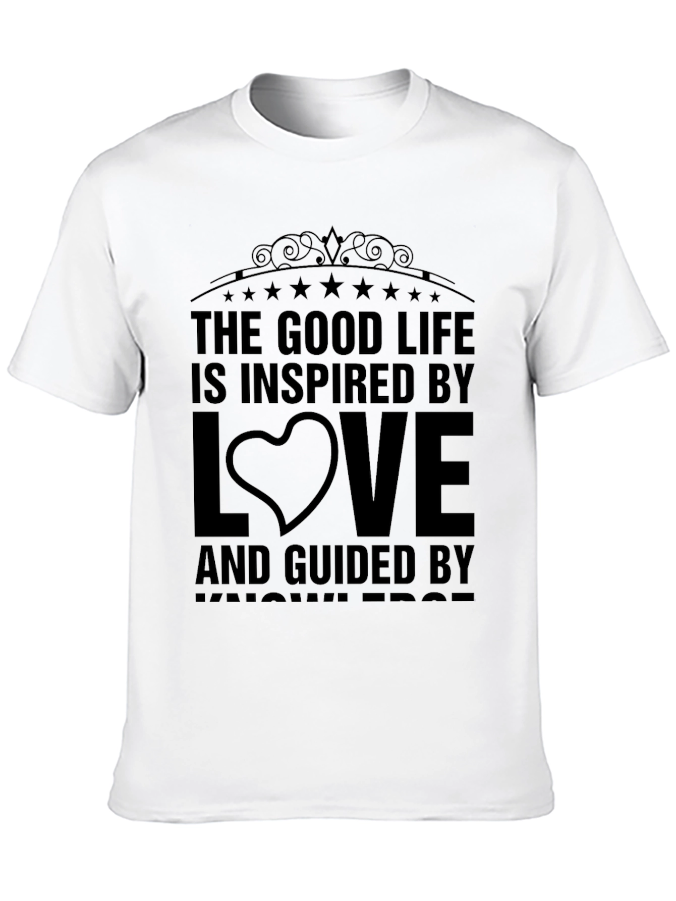 Black Good Life Inspired by Love T-Shirt view 10