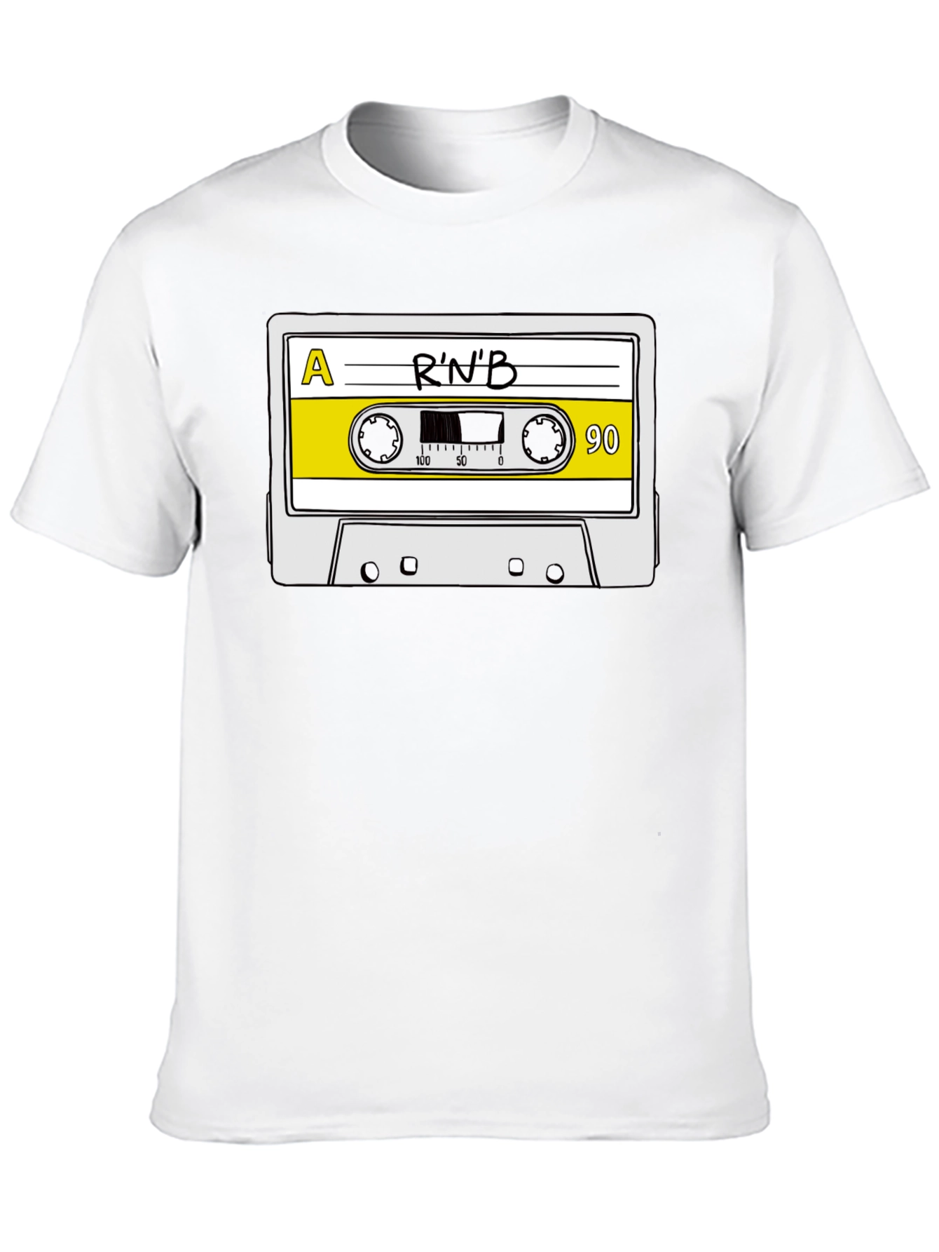Black R'n'B Cassette Tape Graphic T-Shirt view 10