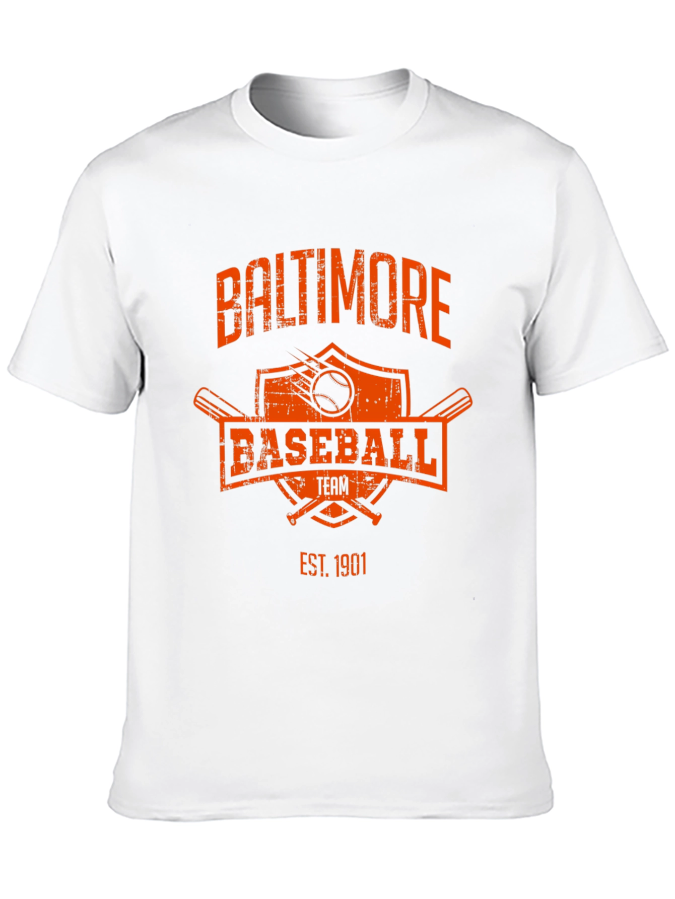 Baltimore Baseball Team T-Shirt - Est. 1901 - Black - 10