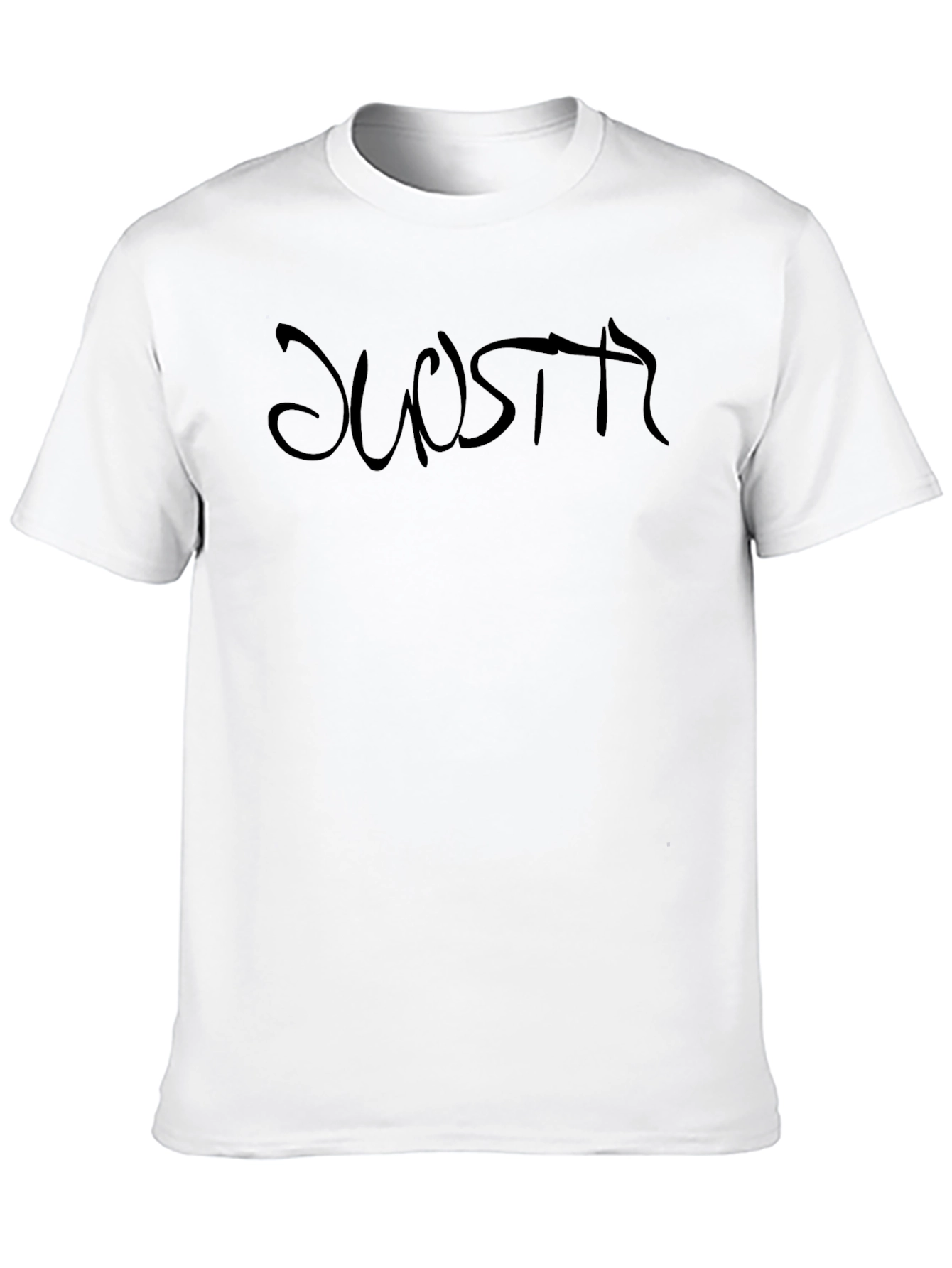 Black Black Graphic Tee - "DUOSPTR" Text Design view 10