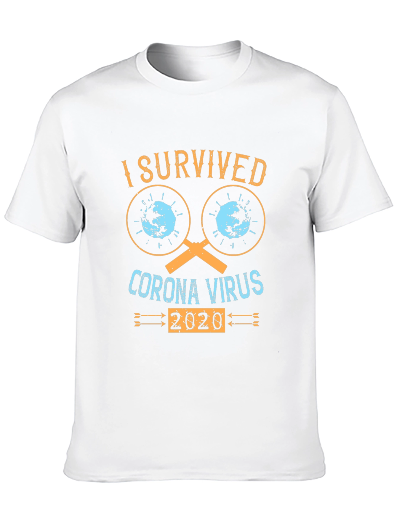 Black I Survived Corona Virus 2020 T-Shirt view 10