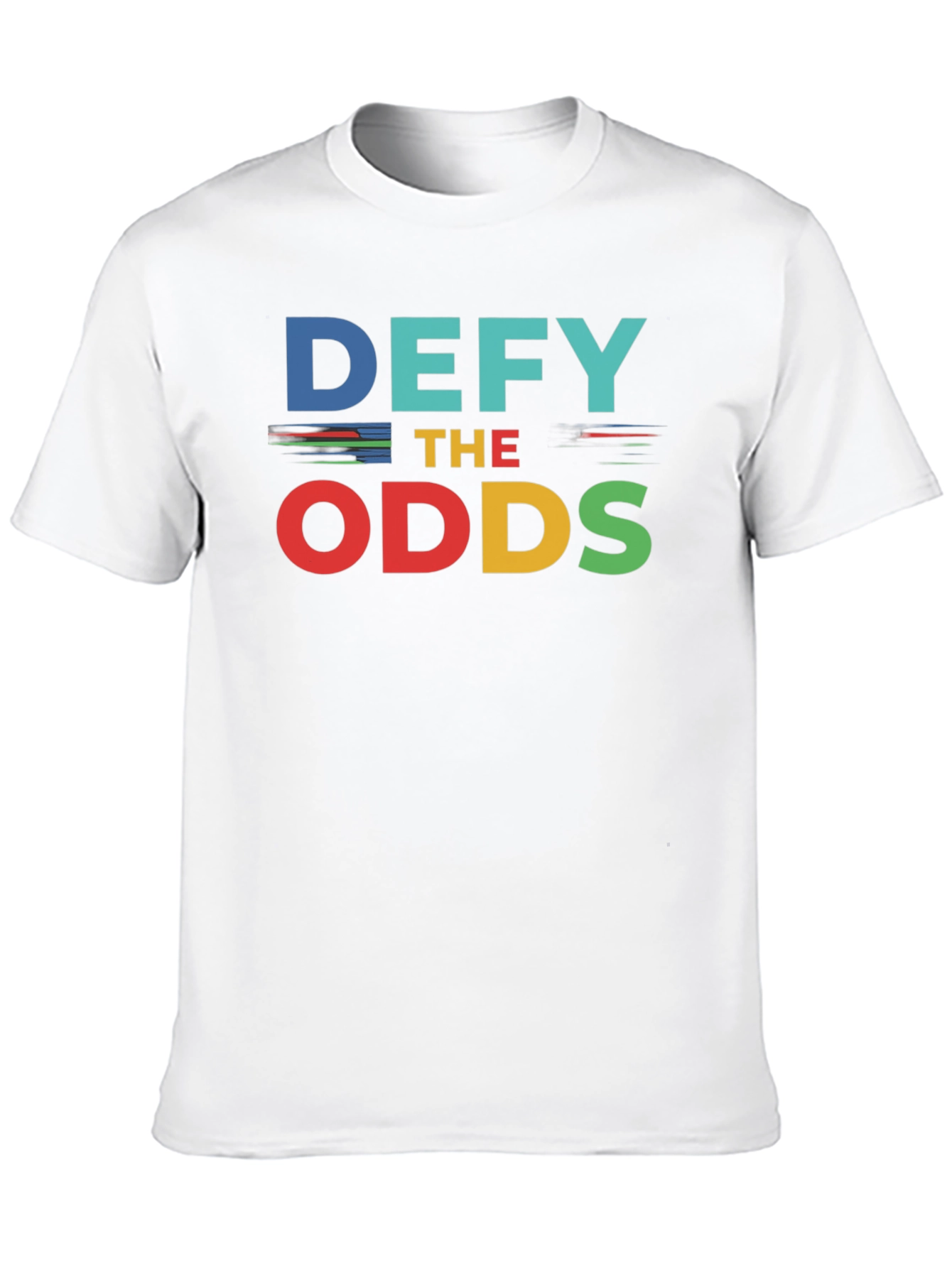 Black Defy the Odds Graphic Tee - Motivational Shirt view 10