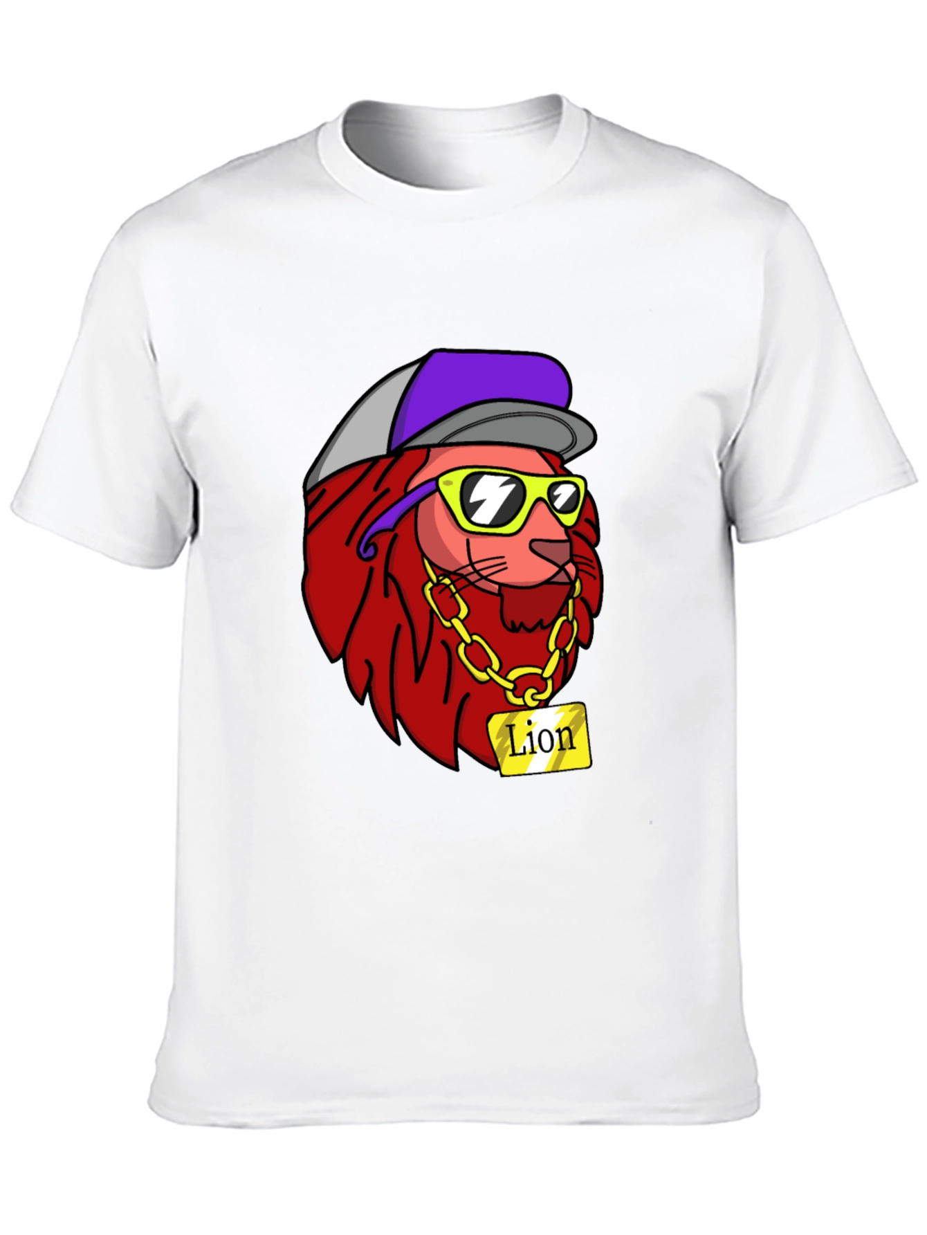 Black Cool Lion Graphic Tee - Streetwear Style view 10