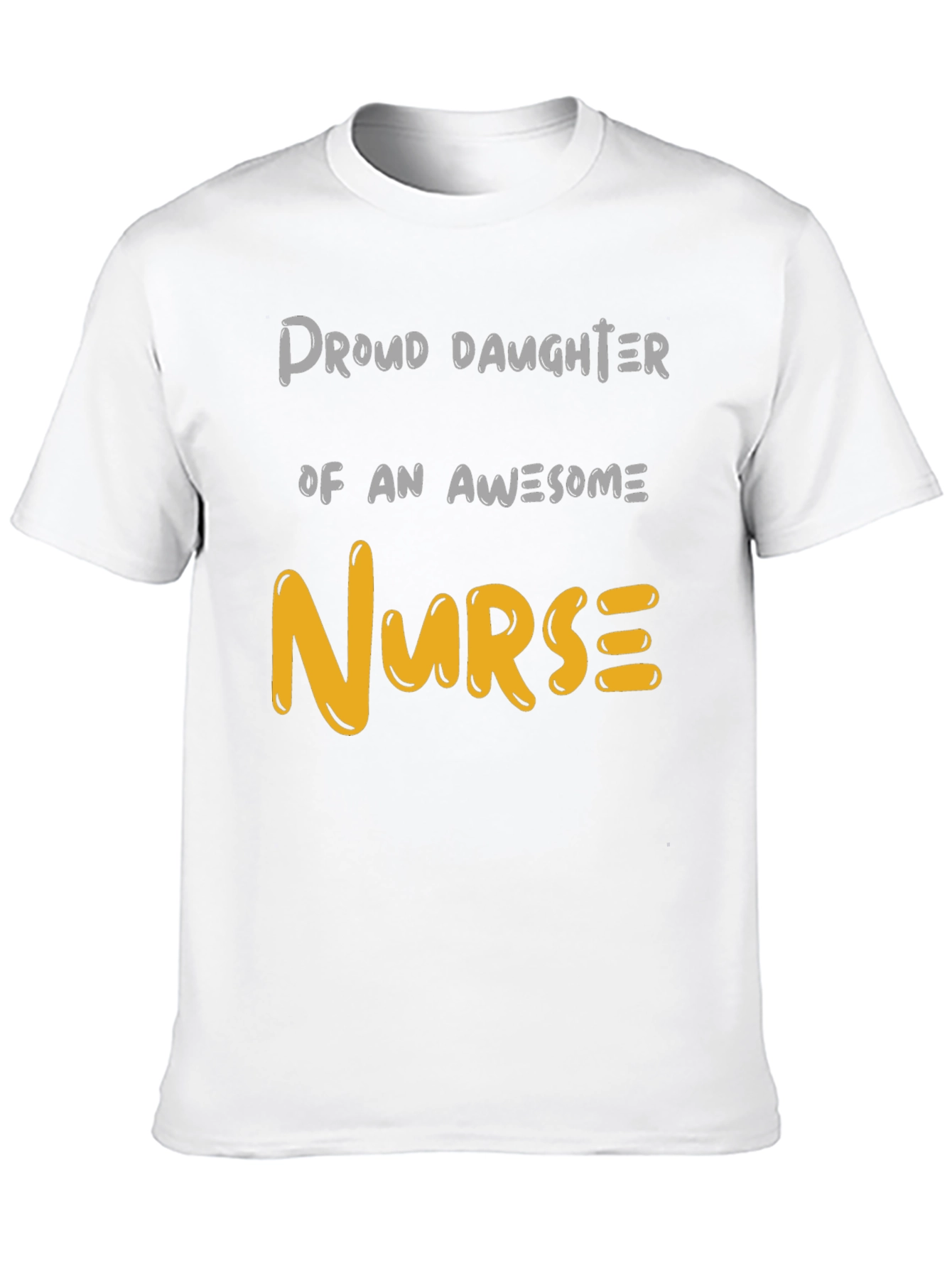 Black Proud Daughter Nurse T-Shirt view 10