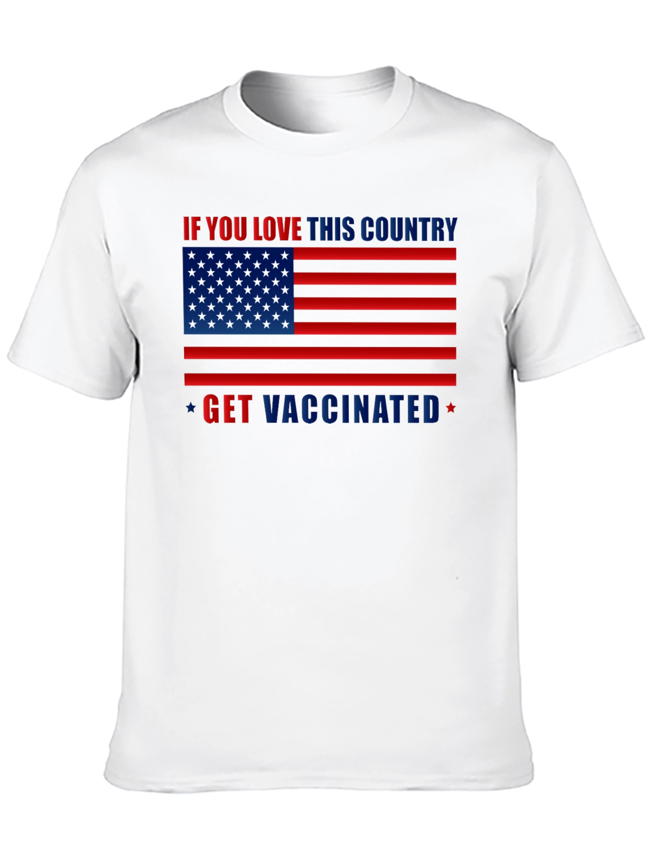 Black Patriotic Vaccination T-Shirt view 10