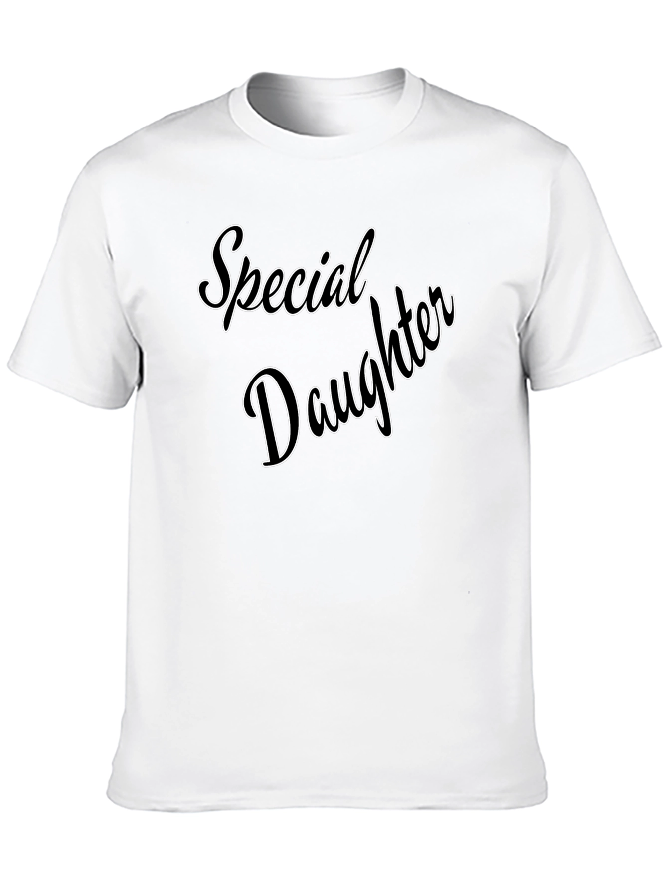 Black Special Daughter Graphic Tee - Black Casual T-Shirt view 10