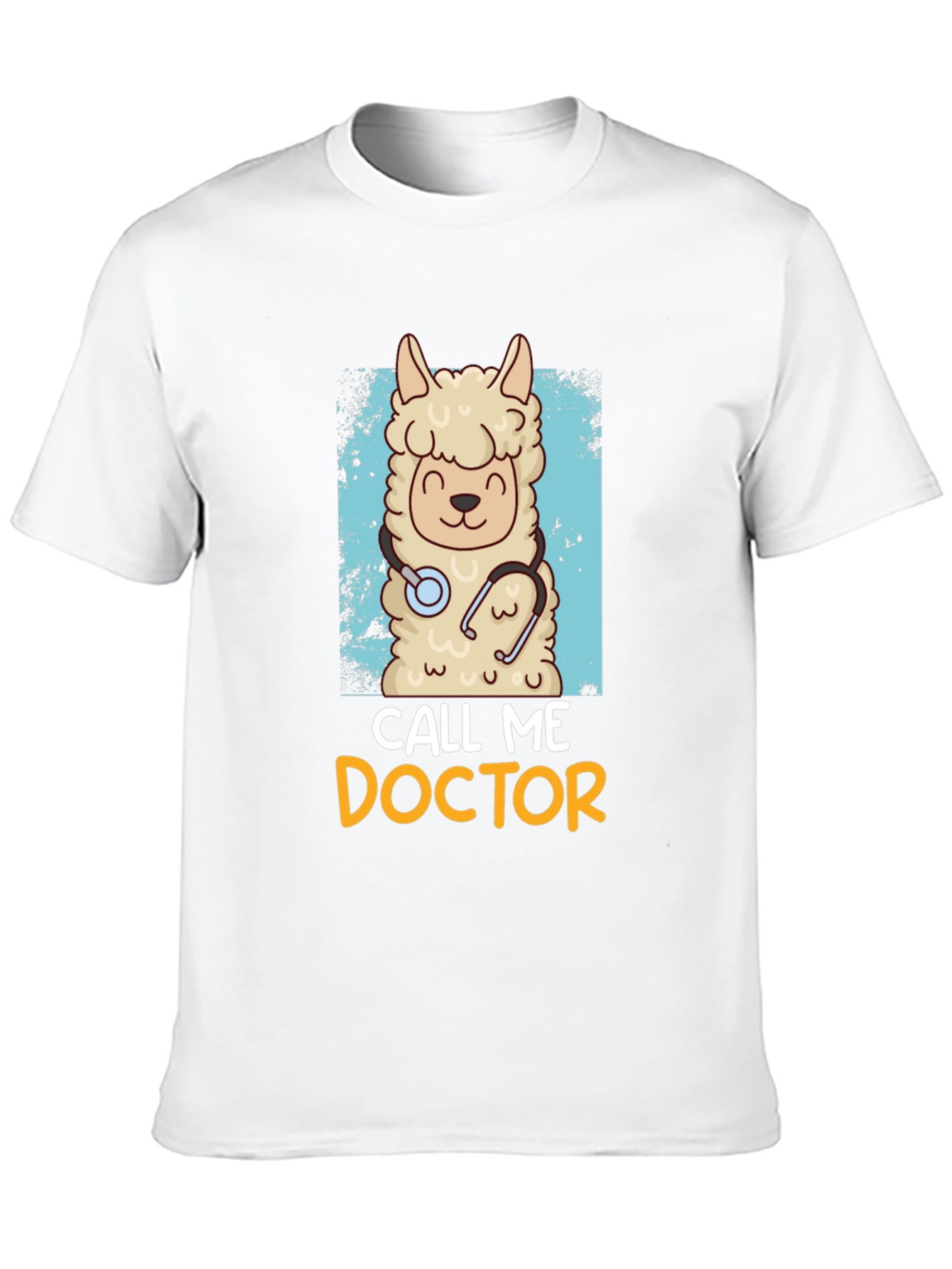 Black Call Me Doctor Llama Graphic Tee view 10