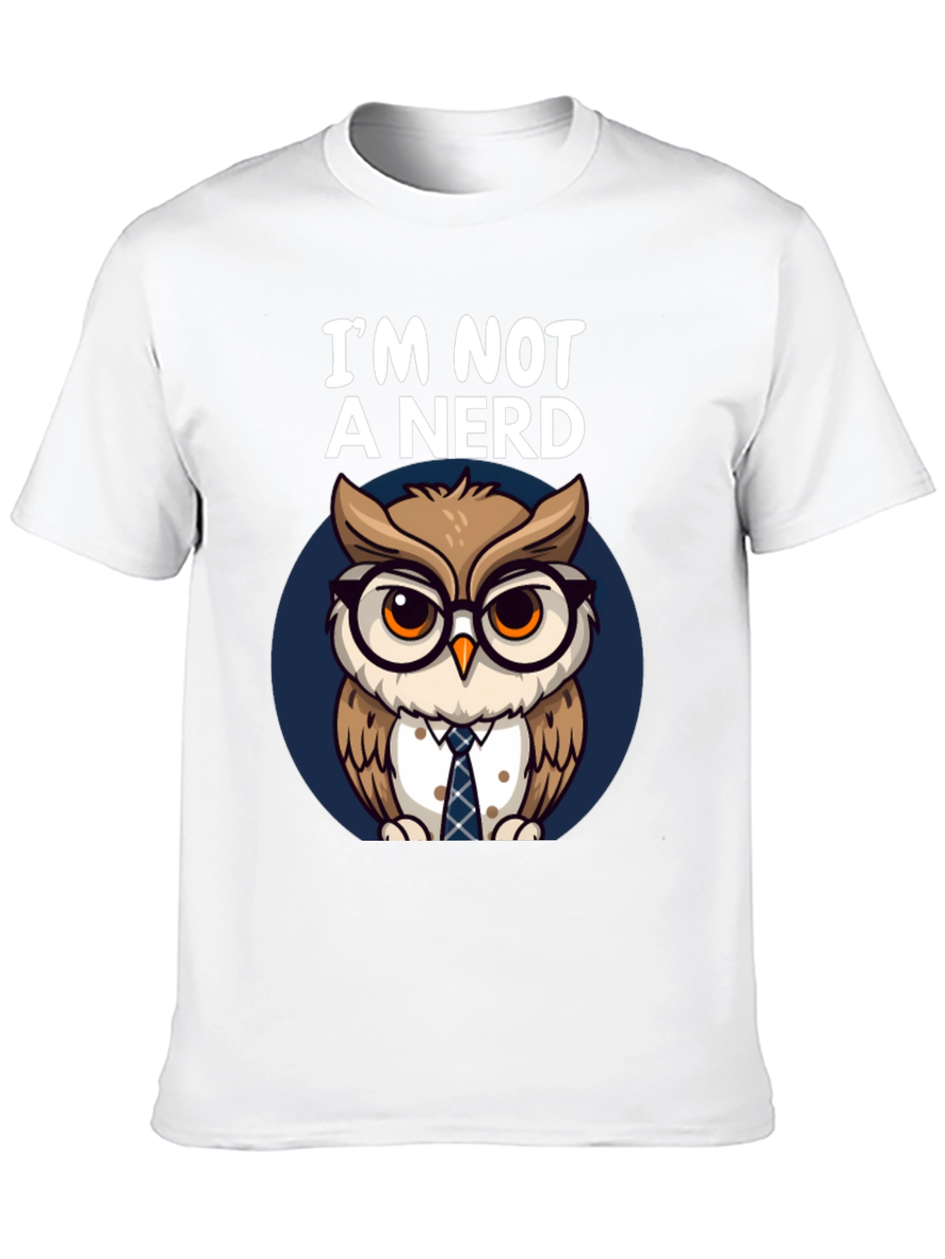 Black I'm Not A Nerd Owl T-Shirt view 10