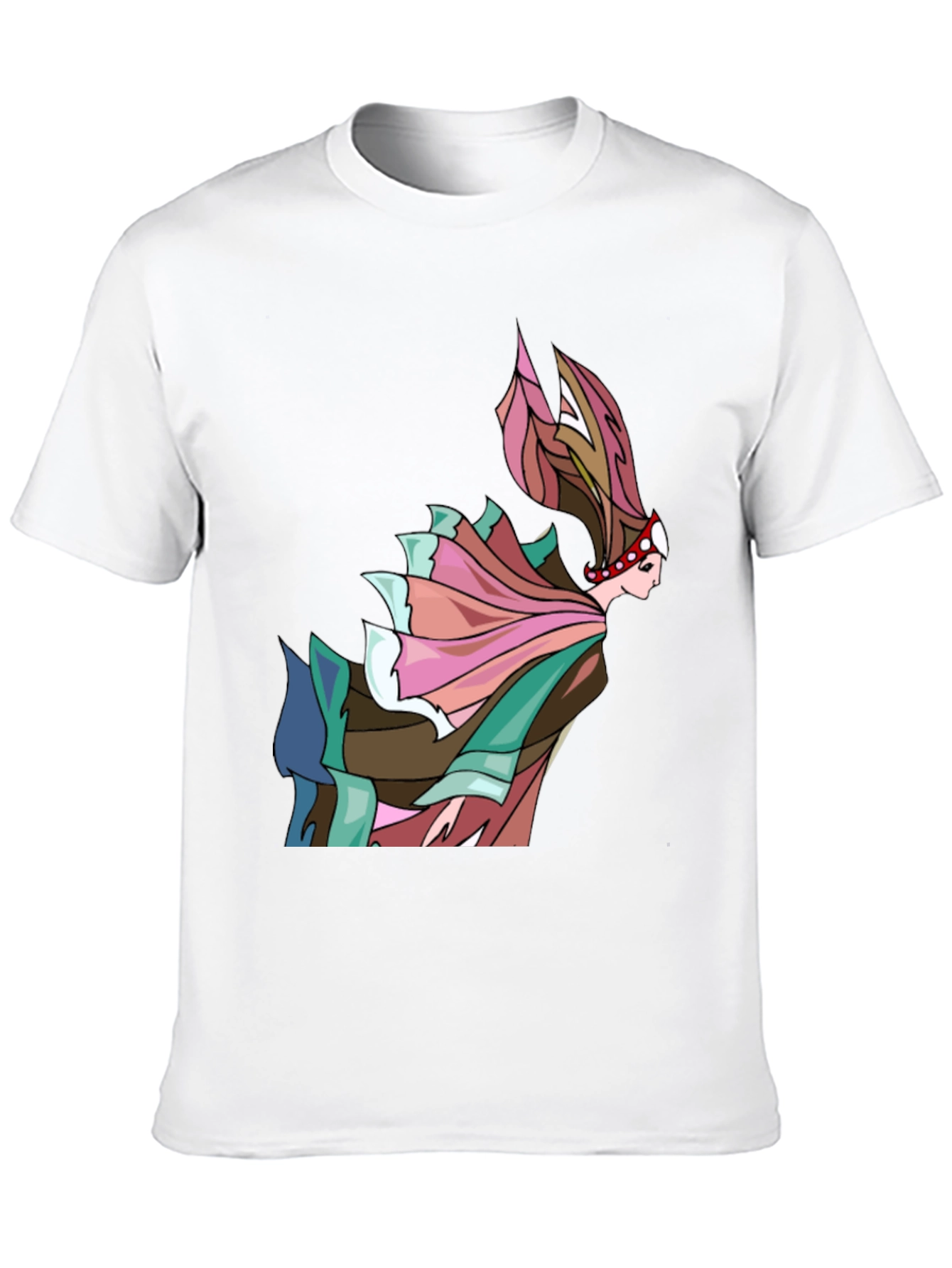 Black Abstract Art Woman T-Shirt view 10