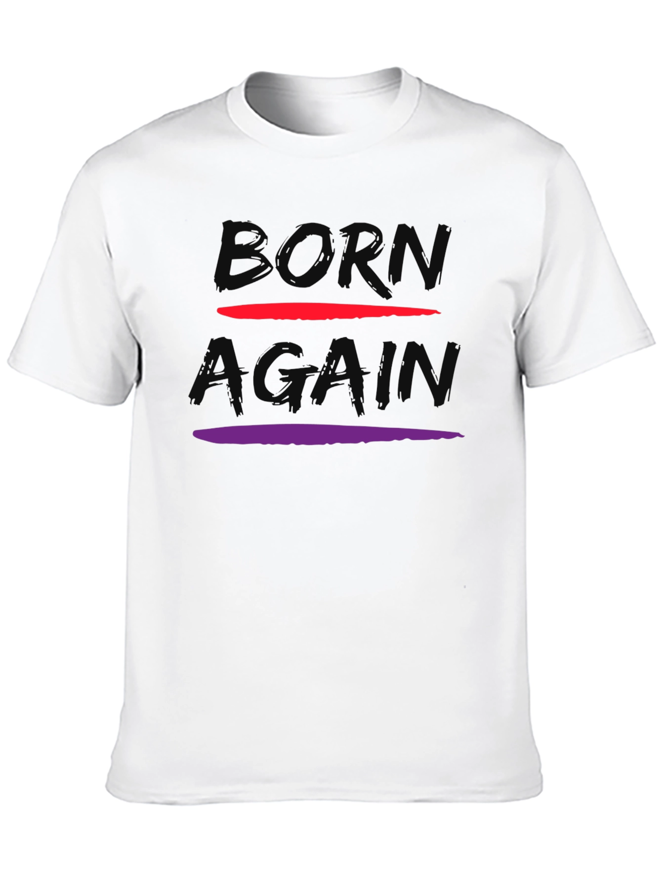Black Born Again Graphic Tee - Stylish Cotton Blend view 10