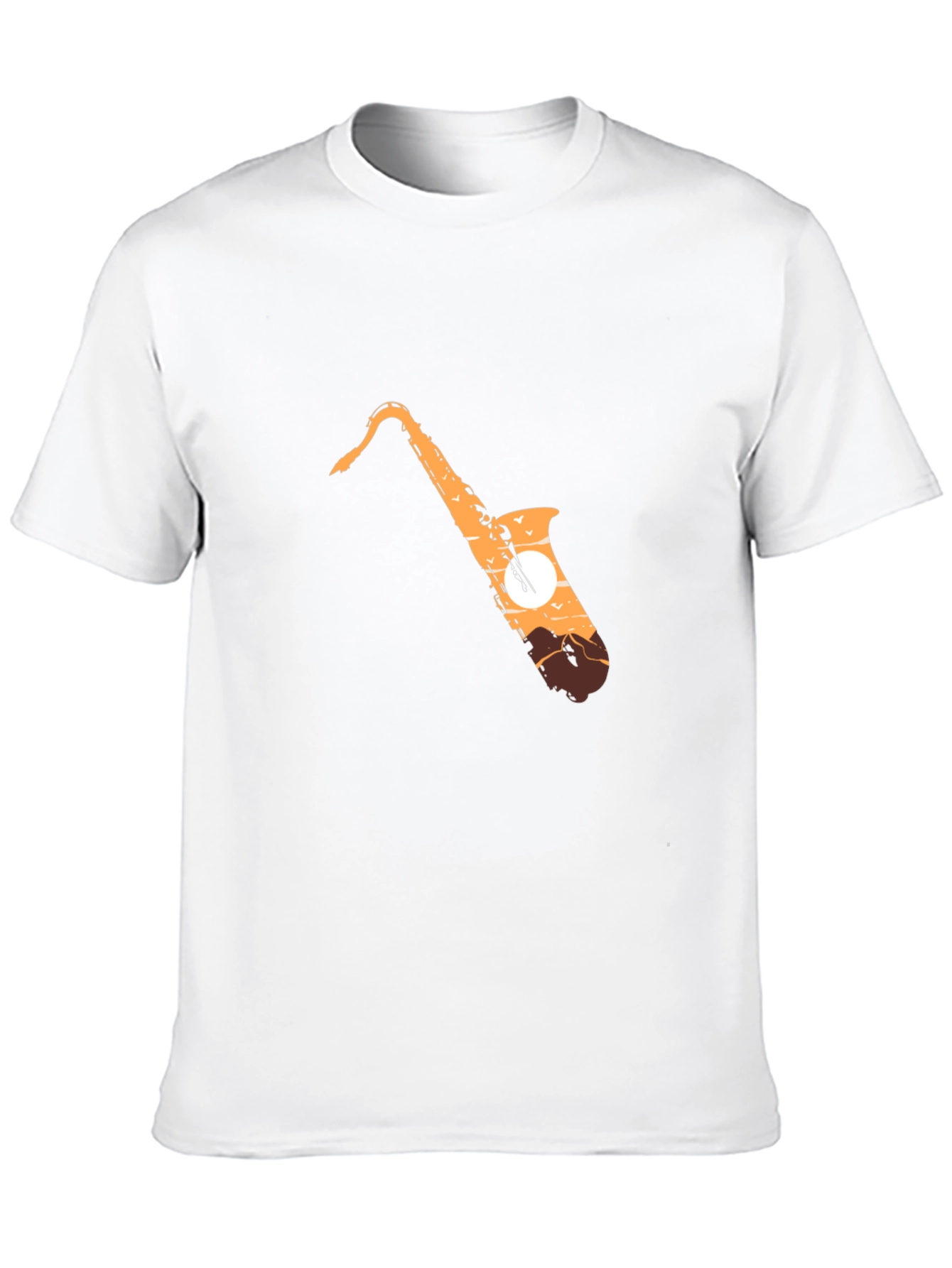 Black Saxophone Sunset Graphic T-Shirt - Stylish Music Lover Tee view 10